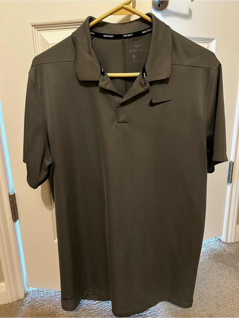 Nike Golf Olive Green Polo Size Medium